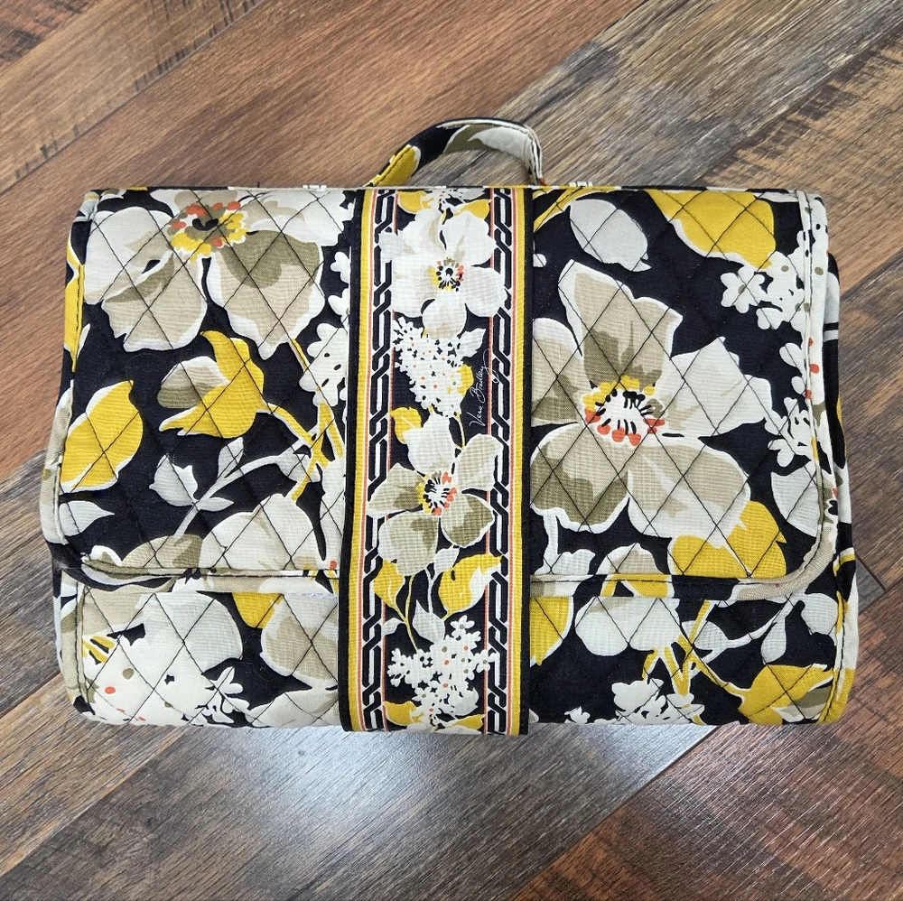 Vera Bradley Diaper Changing Pad Clutch, Dogwood Black Yellow Floral
